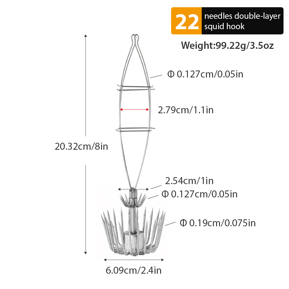 1 PC Large Double-Layer Squid  - Jigger Double Sided ulasan dan harga