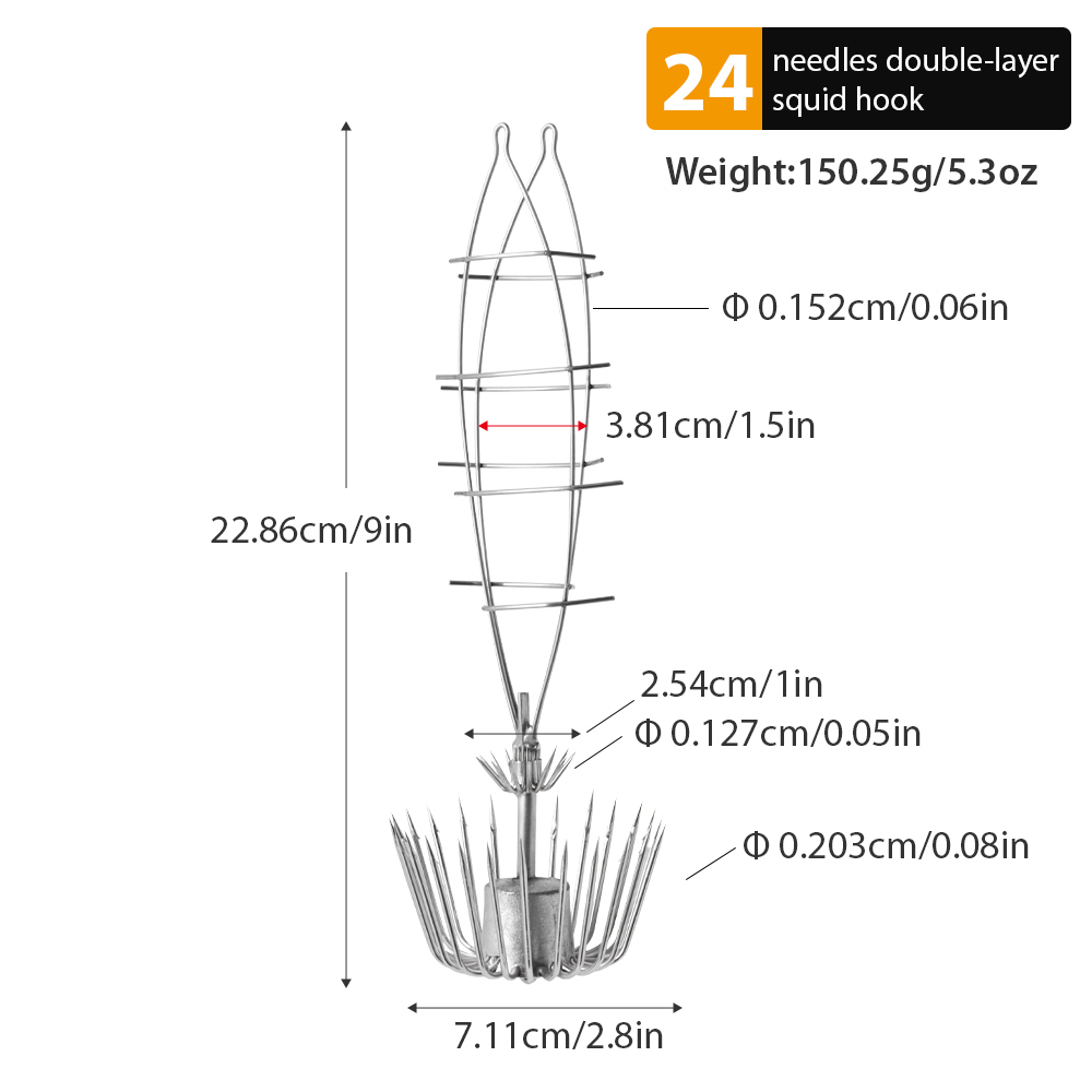 1 PC Large Double-Layer Squid  - Jigger Double Sided ulasan dan harga