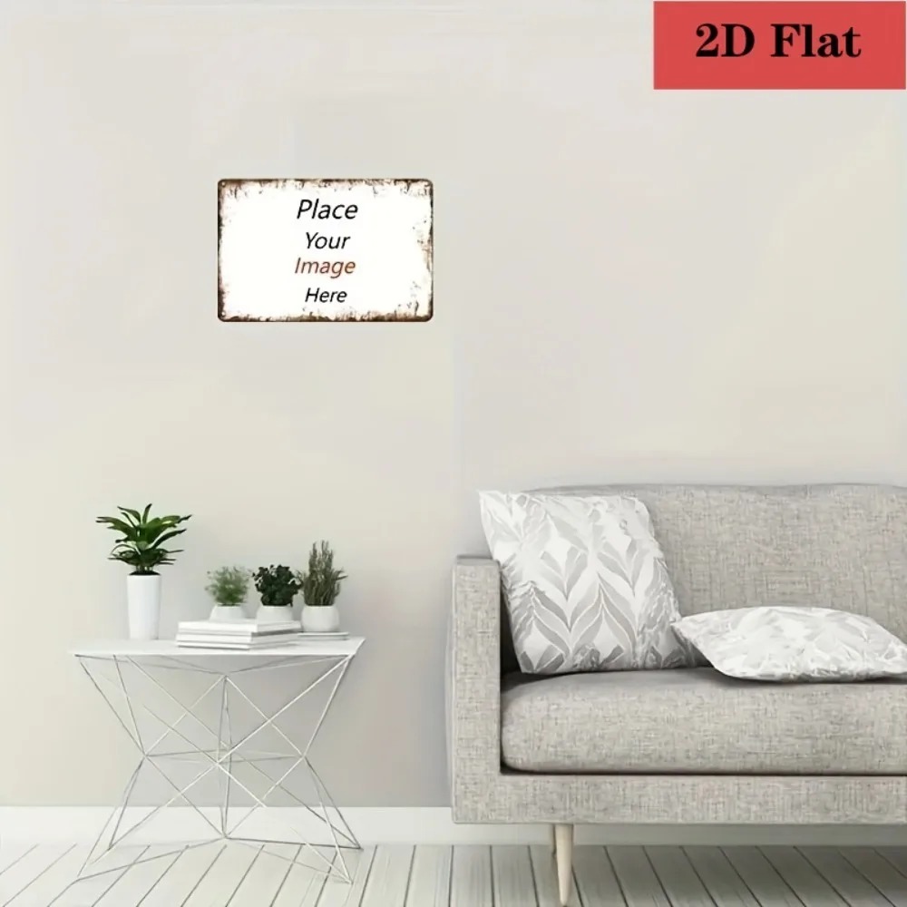 8×12Inch Customizable Metal Pl - Home Bar Cafe ulasan dan harga