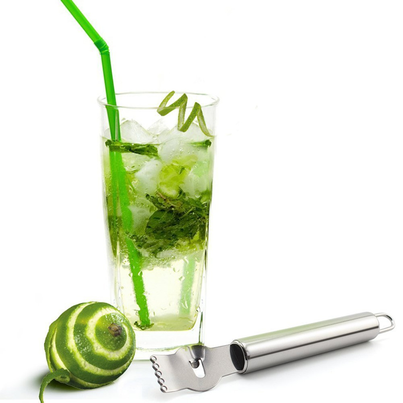 LMETJMA Stainless Steel Lemon  - Peeler Channel Knife ulasan dan harga