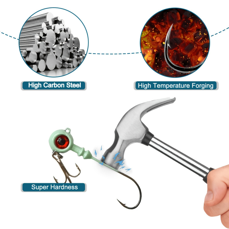 5pcs   Double-Hook Jig Heads,  - Jigger Double Sided ulasan dan harga