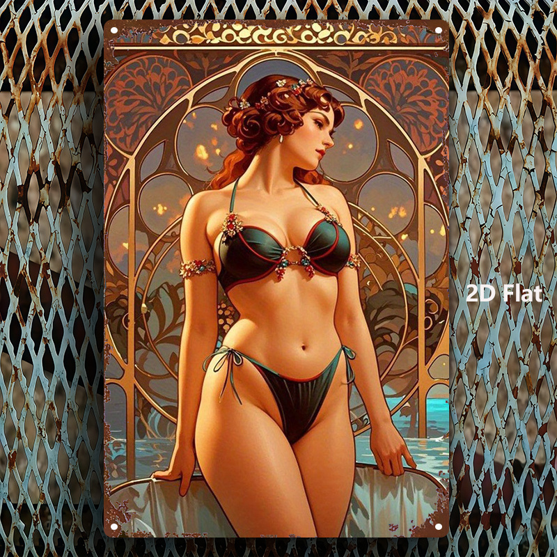 2D Flat Metal Sign, Retro Art  - Home Bar And Kitchen ulasan dan harga