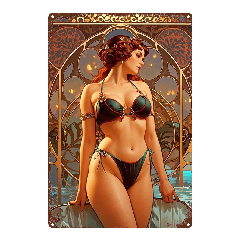 2D Flat Metal Sign, Retro Art  - Home Bar And Kitchen ulasan dan harga