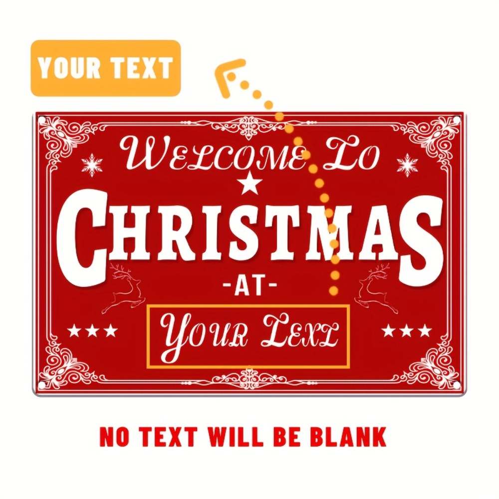 Custom 2D Flat Merry Christmas - Home Bar Cafe ulasan dan harga