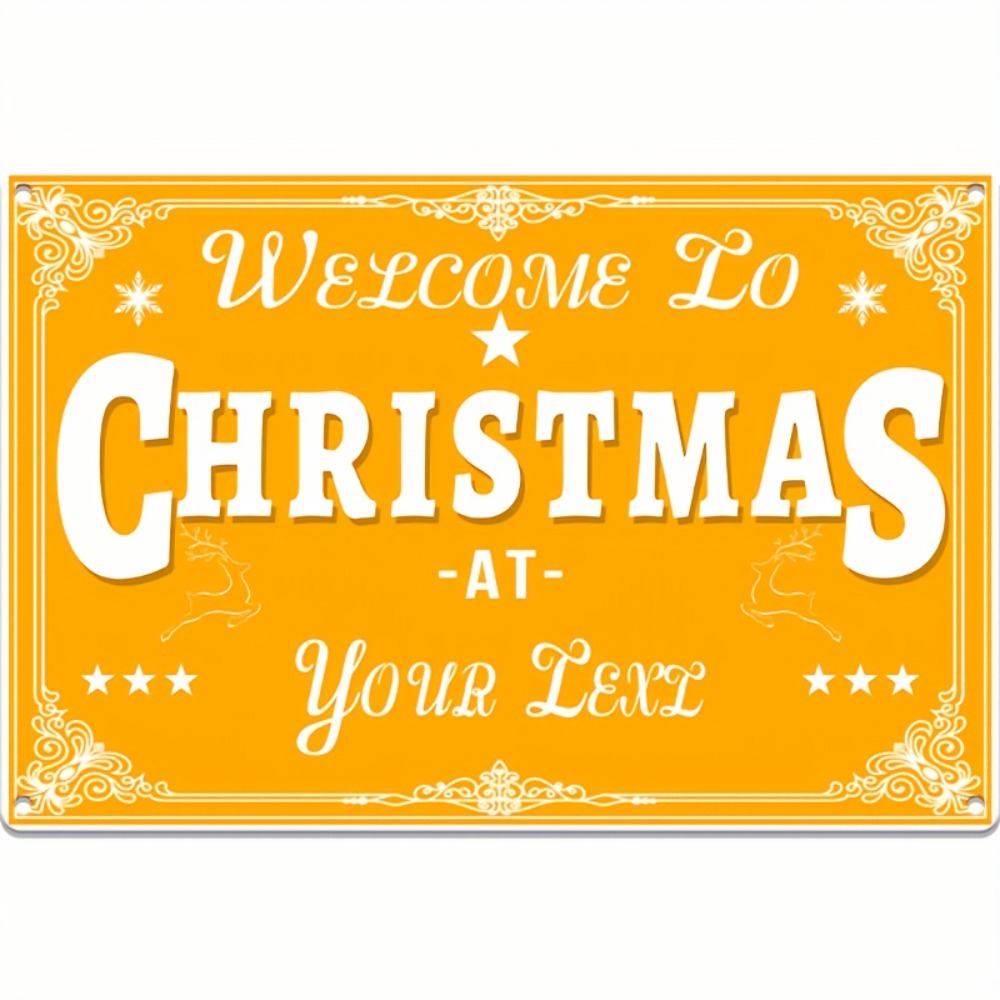 Custom 2D Flat Merry Christmas - Home Bar Cafe ulasan dan harga