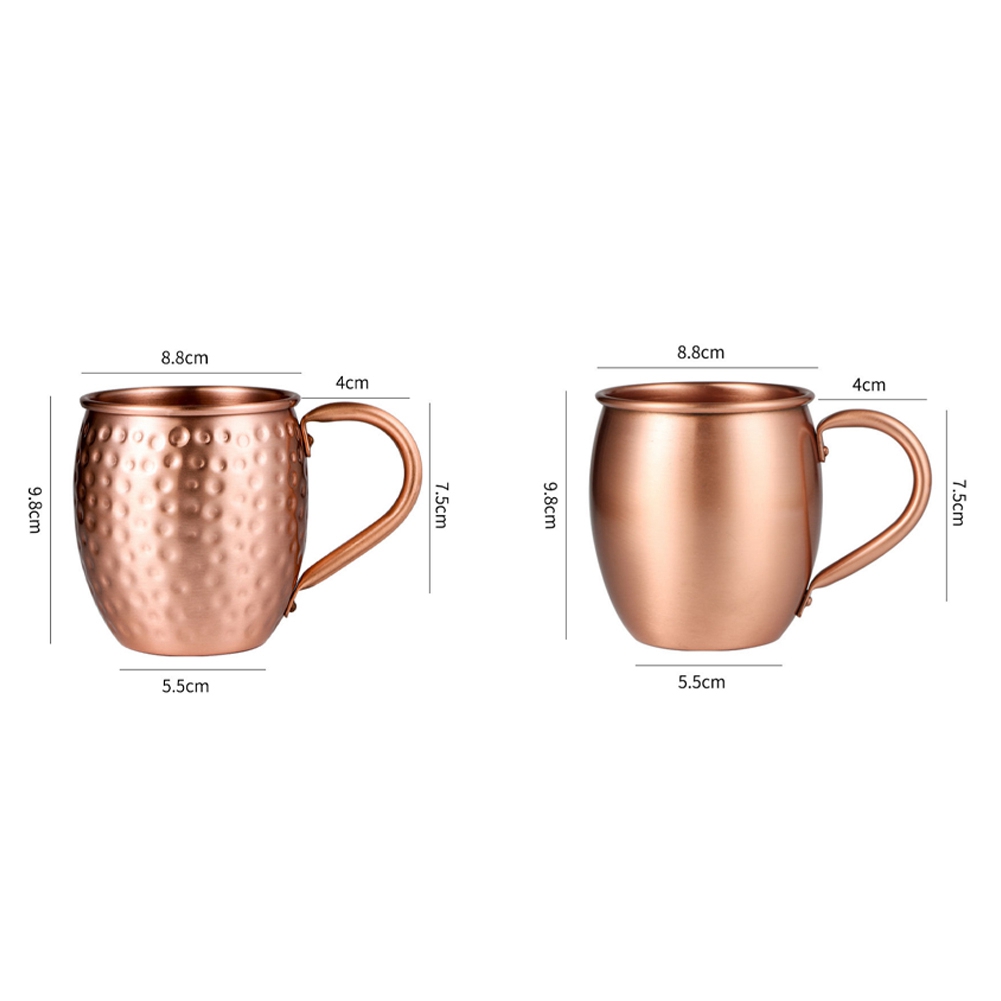 530ML 100% Pure Copper Mug Mug - Mule Copper Mug ulasan dan harga