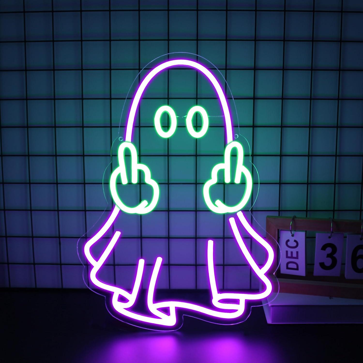 Ghost Neon Sign USB Powered LE - Home Bar Signs ulasan dan harga