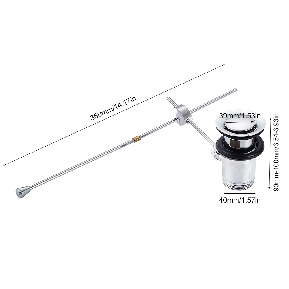 Pop Up Drain Lever Bathroom Si - Home Bar Sink ulasan dan harga