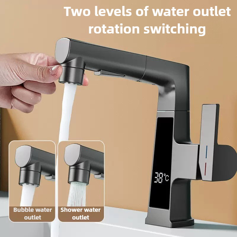 Digital Display Pulling Faucet - Home Bar Sink ulasan dan harga