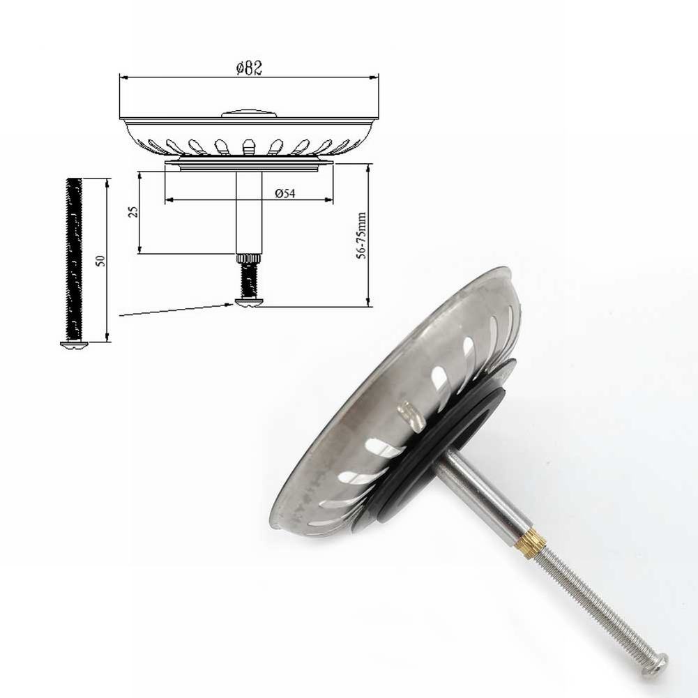 1pcs Kitchen Sink Strainer Rep - Home Bar Sink ulasan dan harga