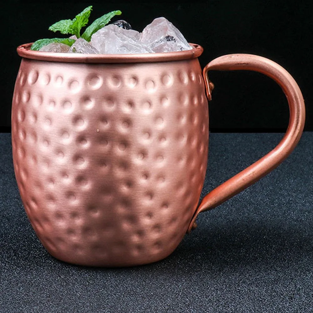 530ML 100% Pure Copper Mug Mos - Mule Copper Mug ulasan dan harga