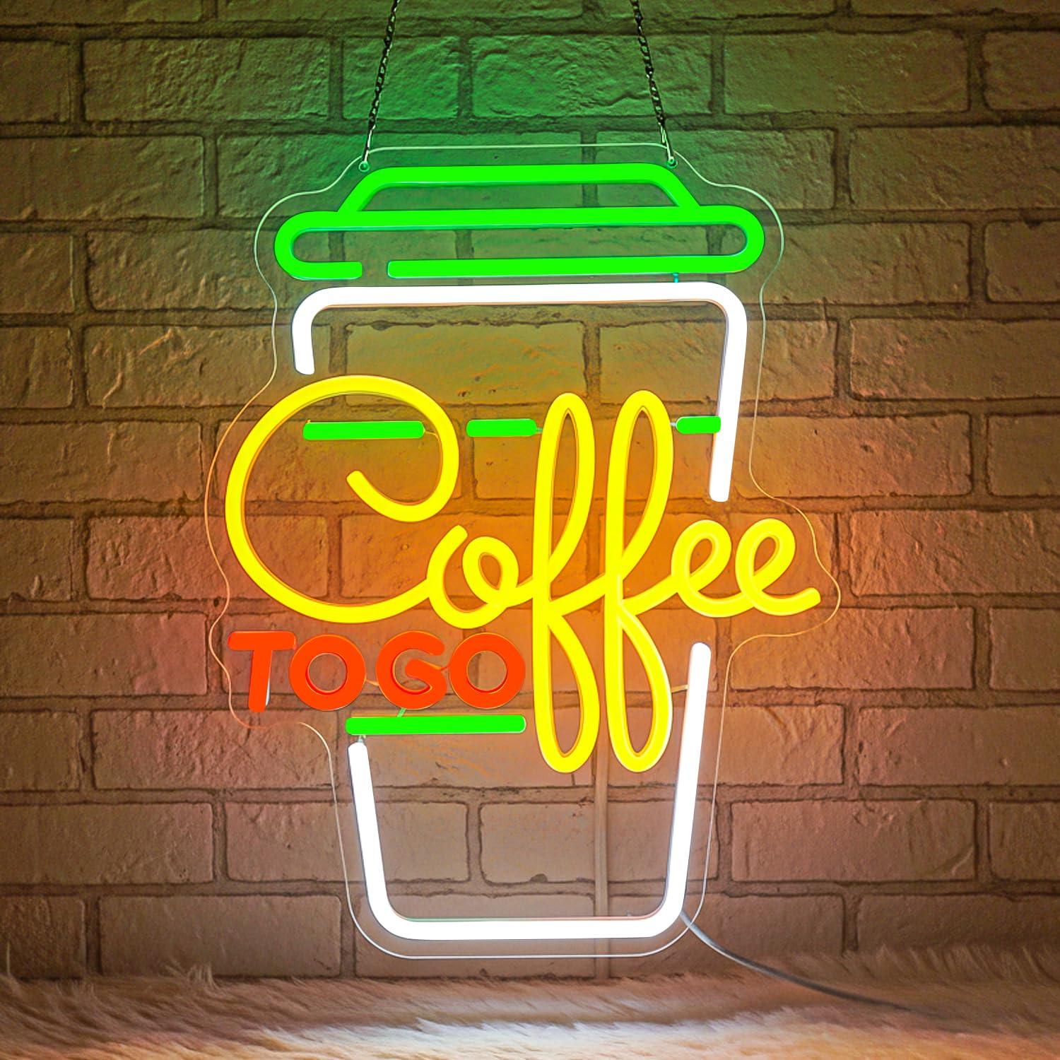Coffee Neon Sign USB Dimmable  - Home Bar And Kitchen ulasan dan harga