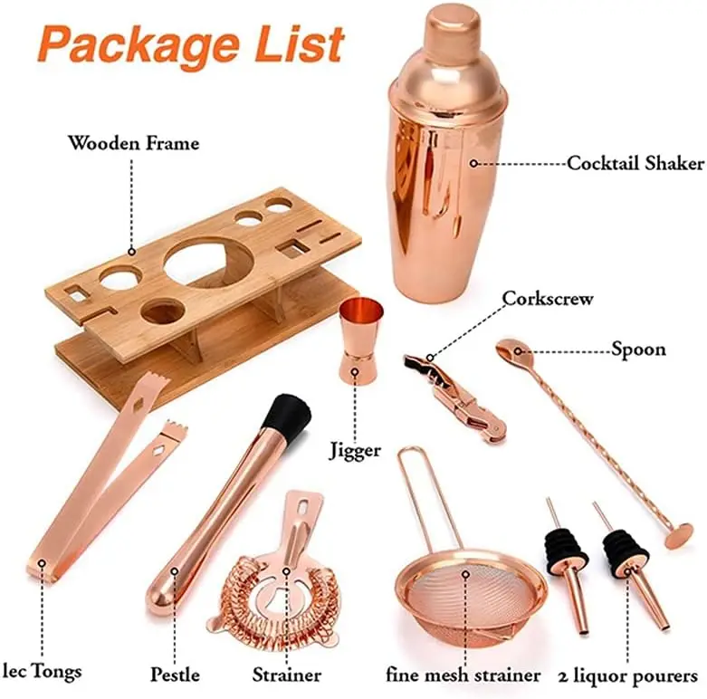 Bartender Kit 12-Piece Boston  - Boston Shaker Set ulasan dan harga