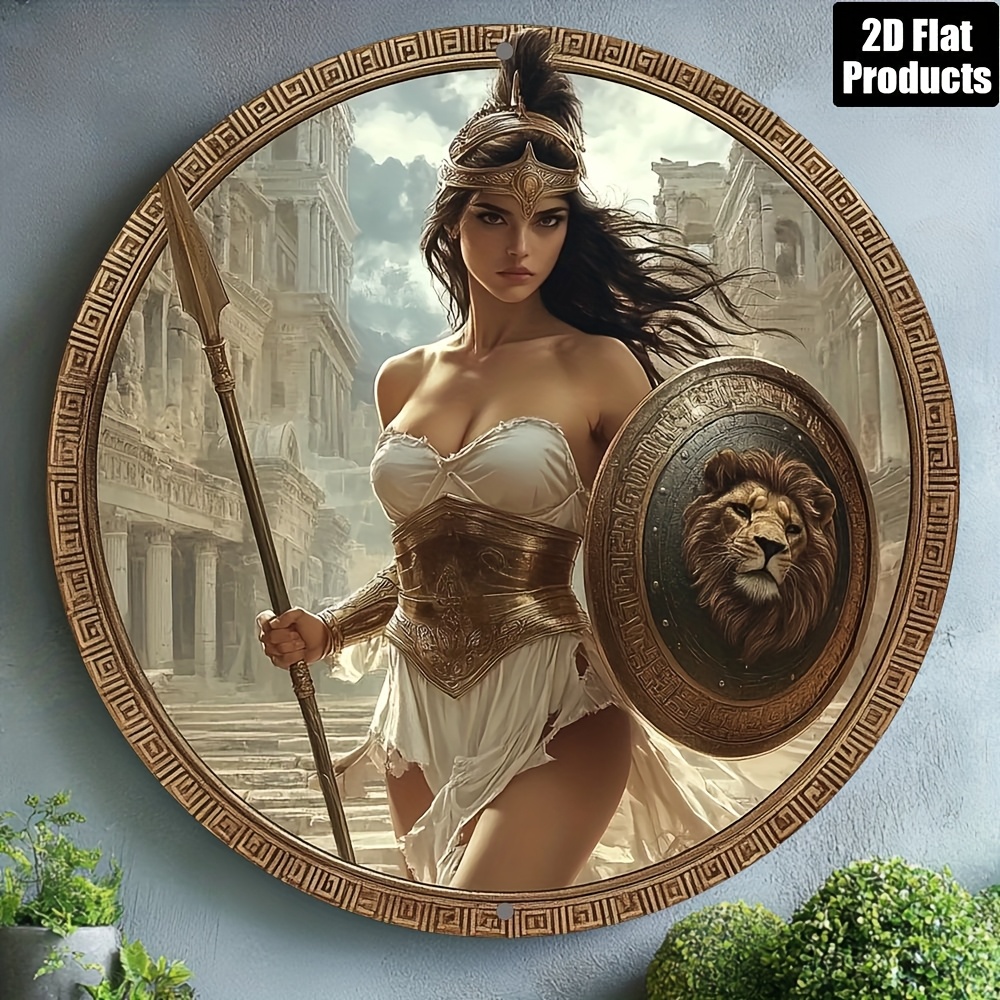 Vintage Greek Warrior Round Al - Home Bar And Kitchen ulasan dan harga