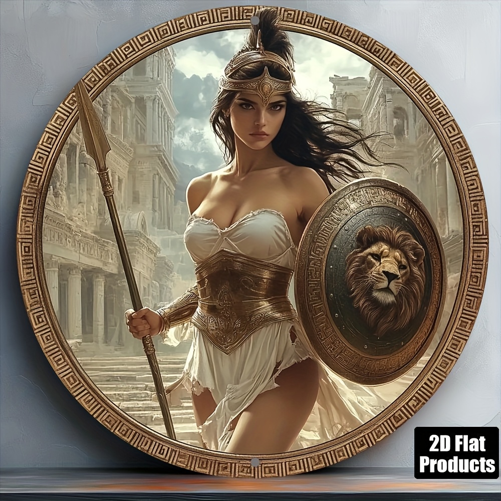 Vintage Greek Warrior Round Al - Home Bar And Kitchen ulasan dan harga