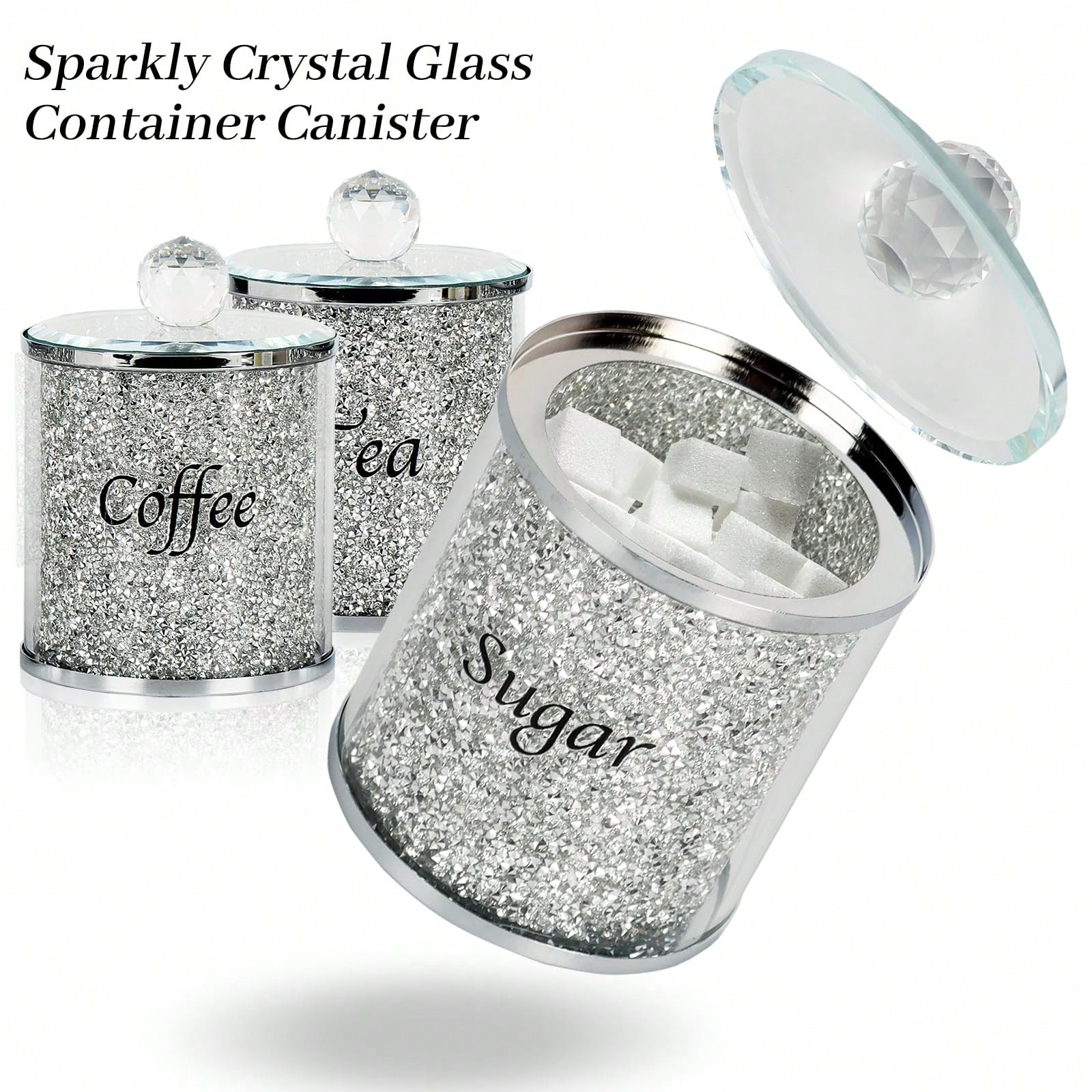 Coffee Sugar Tea Canister Set  - Home Bar Set ulasan dan harga