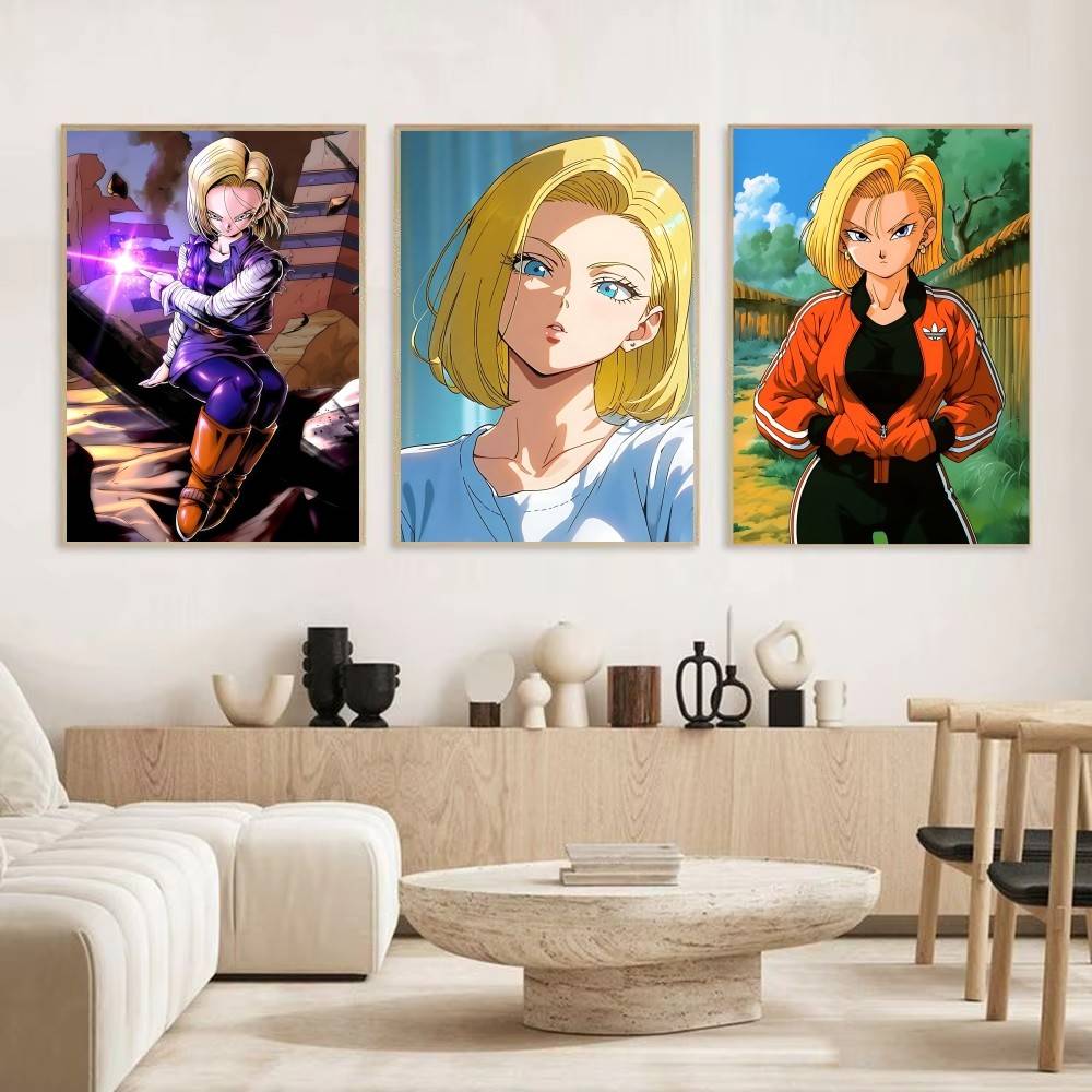 Anime DRAGON BALL Android 18 p - Home Bar Android ulasan dan harga