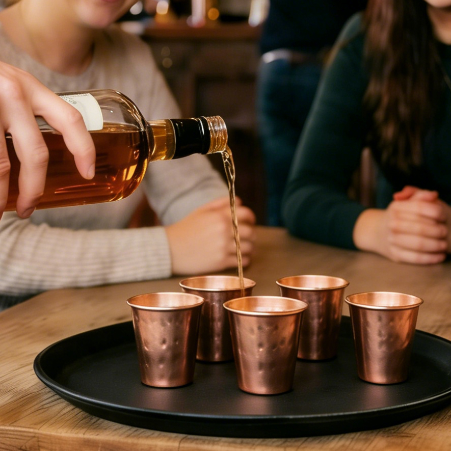6cs 8Pcs New 100% Copper Cups  - Mule Copper Mug ulasan dan harga
