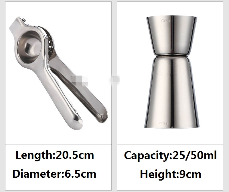 Cocktail Shaker Bar Set Stainl - Boston Shaker Set ulasan dan harga