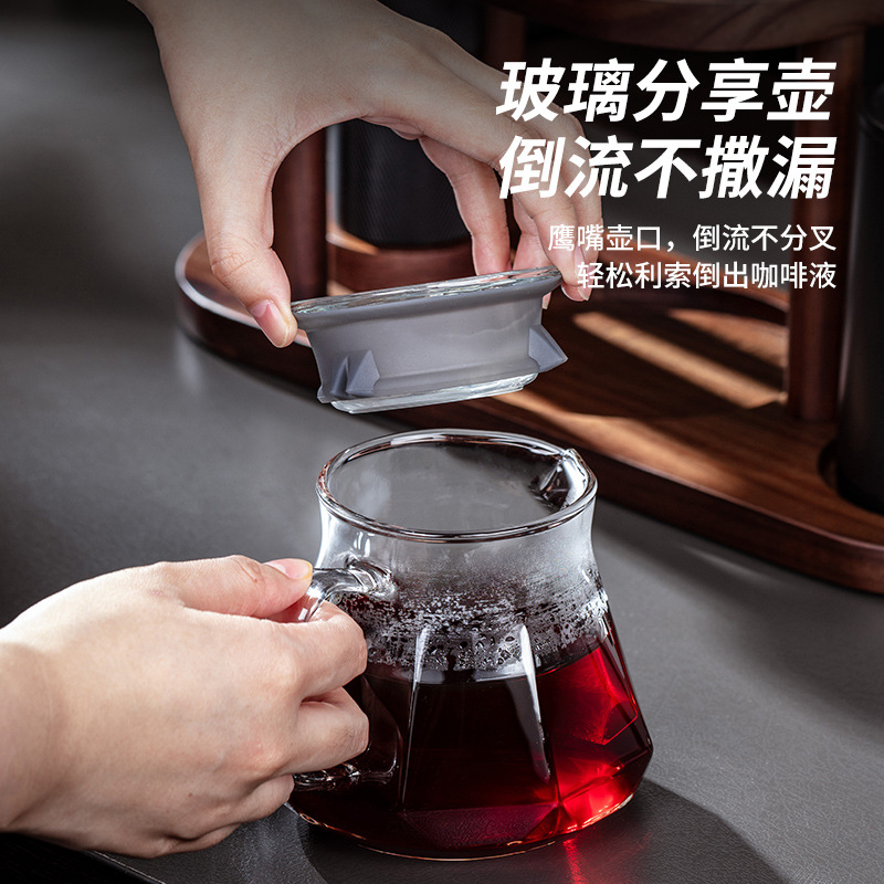 Glass Coffee Server Pour Over  - Home Bar Stand ulasan dan harga