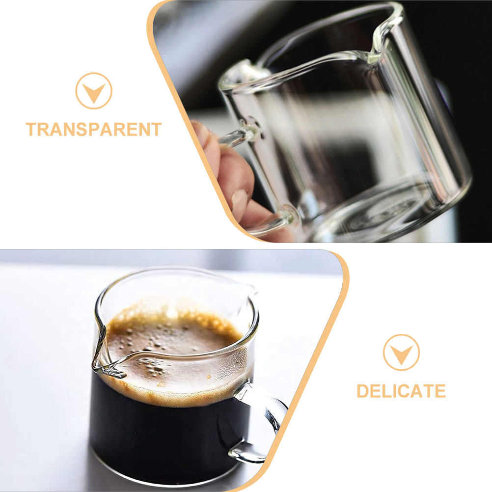 2Pcs Espresso Cups Set Clear B - Home Bar Set ulasan dan harga