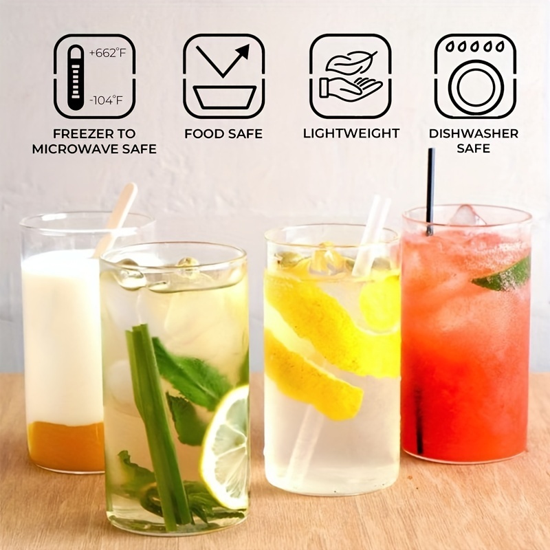 4PCS 560/440ML Drinking Glasse - Highball Glass Set ulasan dan harga